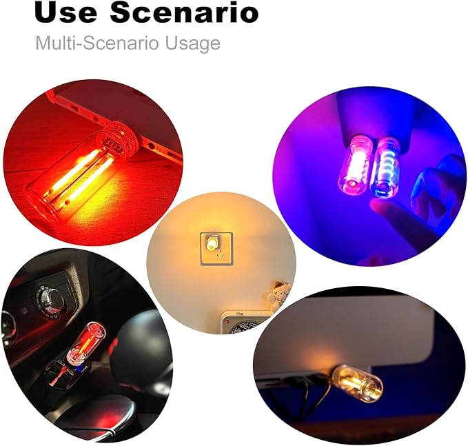 Touch Control Retro USB Night Light, Touch Adjustment Lights,Plug in USB Auto Night Light, Mini LED Bulb for Car, Camping, Gift, Party, Holiday Decoration, Bedroom, Desktop (Green, 903)