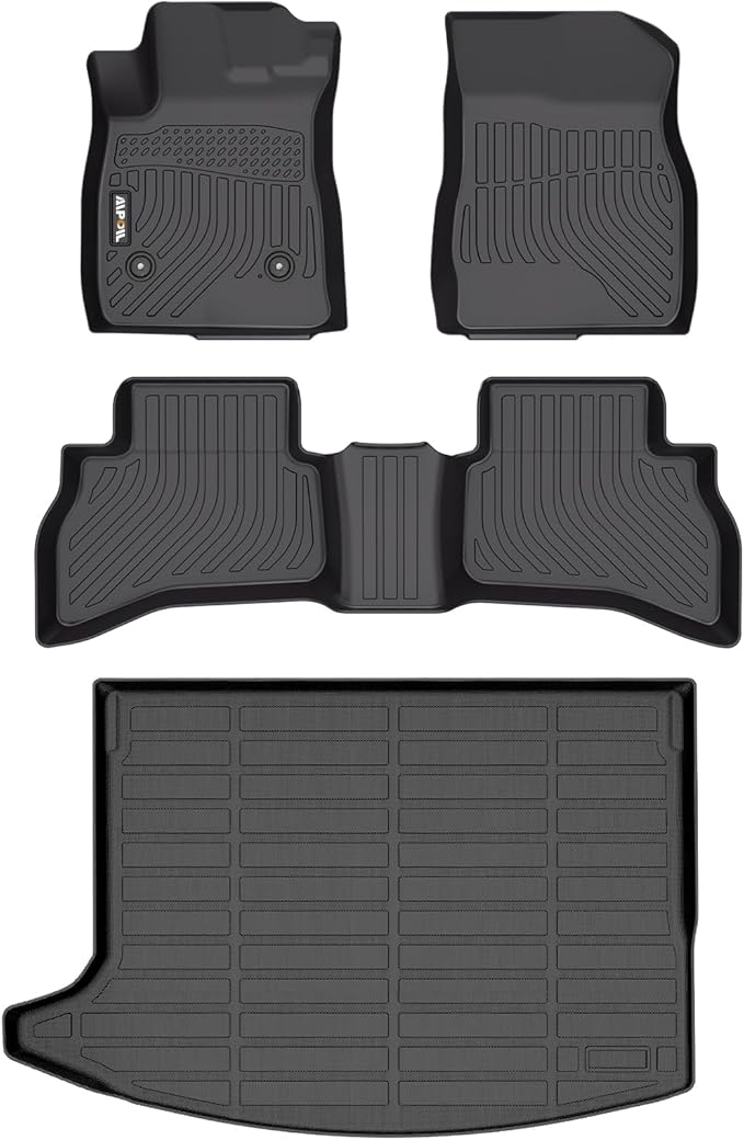 AIPOIL® Floor Mats & Cargo Liner Set for 2020-2024 2025 2026 Buick Encore GX AWD All Weather Protection TPE Anti-Slip Automotive Full Set Custom Car Mats Accessories - Black