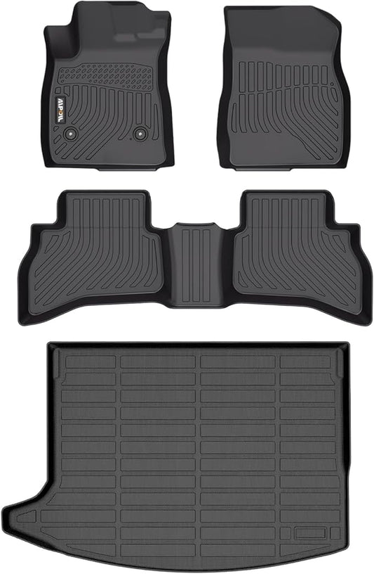 AIPOIL® Floor Mats & Cargo Liner Set for 2020-2024 2025 2026 Buick Encore GX AWD All Weather Protection TPE Anti-Slip Automotive Full Set Custom Car Mats Accessories - Black