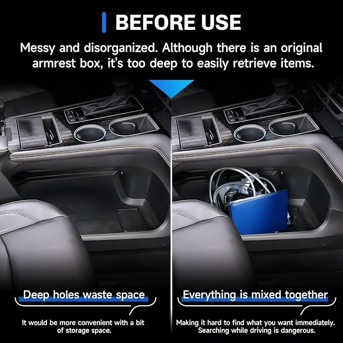 SXCY for 2025 Toyota Sienna Center Console Organizer for 2024 2025 Toyota Sienna Accessories Silicone Under Console Cupholder Tray for 2021-2024 2025 Sienna Under Console Storage[Not for Cool Box]