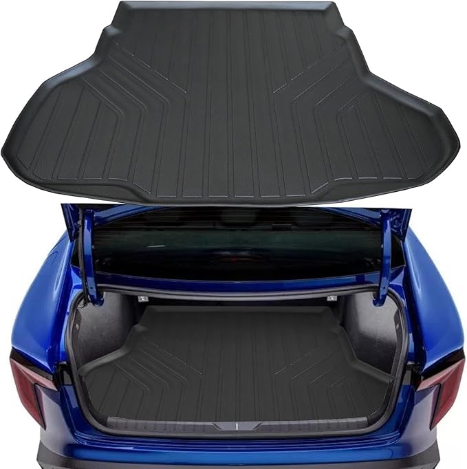 Trunk Mat for 2025 KIA K4 TPE All Weather Protection Car Cargo Liners Accessories-Black