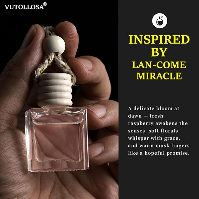 2- Pack Miracle Fruity Car Air Freshener Hanging Long Lasting Car Scent Essential Oil Diffuser Car Perfume Inspired Fragrances for Women by VUTOLLOSA