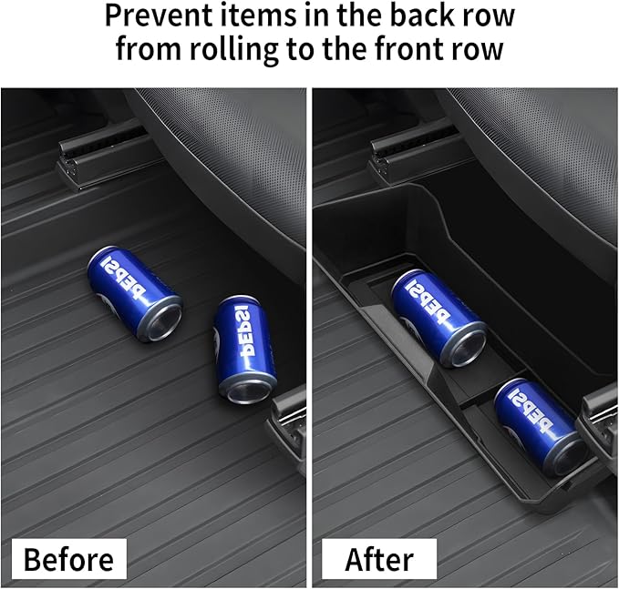 2025 Tesla Cybertruck Under Seat Storage Tray for 2024-2025 Cybertruck Hidden Organizer Tray Box Waterproof Seat Drawer Double Layer Organizer Drawer Accessories