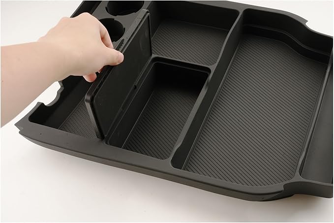 SXCY for 2025 Toyota Sienna Center Console Organizer for 2024 2025 Toyota Sienna Accessories Silicone Under Console Cupholder Tray for 2021-2024 2025 Sienna Under Console Storage[Not for Cool Box]