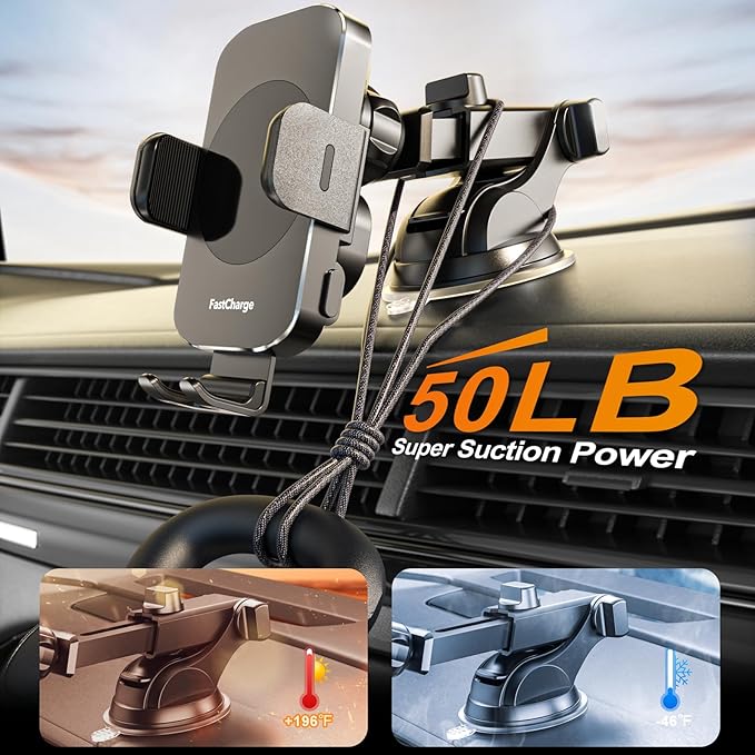 Wireless Car Charger, Fast Charging 15W Auto Clamping Car Charger Phone Holder Phone Mount for iPhone16 15 14 13 12 11 Pro Max Xs, Samsung Galaxy S24 Ultra S23 S22 S21 S20 S10+ Note 9, etc