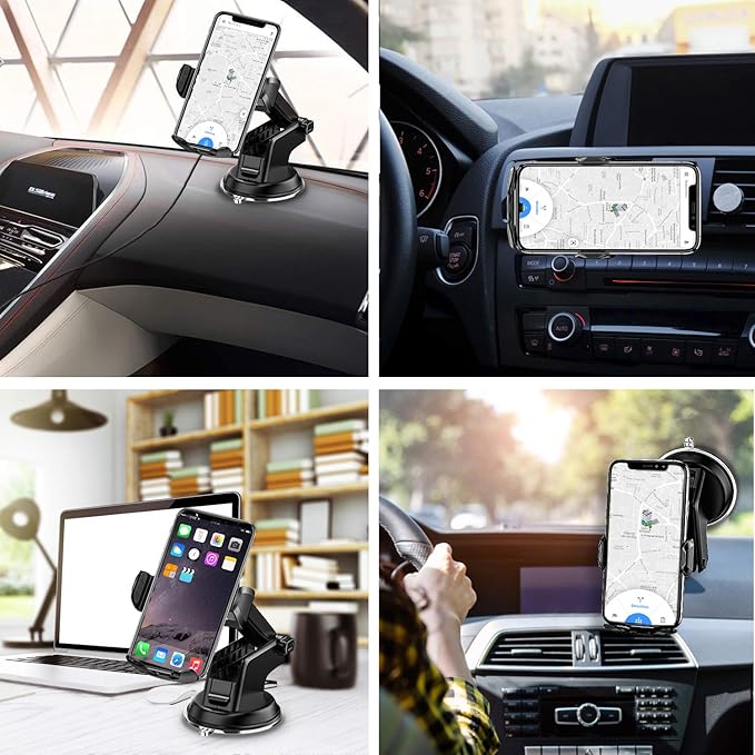 Wireless Car Charger Mount, 15W Qi Fast Charging Auto-Clamping Phone Holder, Vent/Mount Compatible with iPhone 13/12/11/X/8, Samsung S20/S10/Note20/Note10