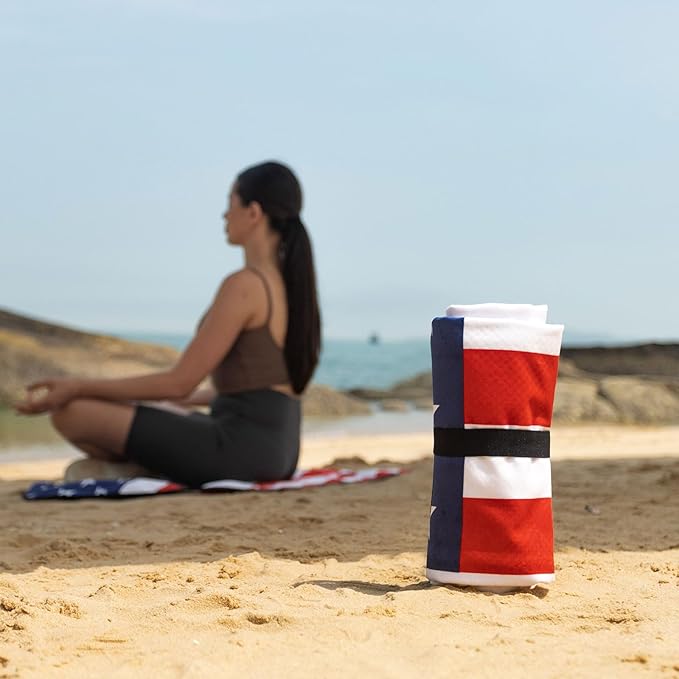 Universal Waterproof Car Seat Covers USA Flag - Automotive Seat Cushion for Sedan SUV Truck Front OR Rear Seats - Anti Slip Car Seat Protector Suit for After Yoga Gym Hiking Running Workout Sport