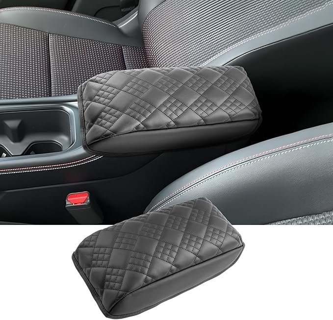 2025 2026 Kicks Center Console Cover for Nissan Kicks (S/SV/SR), Cushion &Comfy Leather Kicks Armrest Cover 2026 2025 Kicks Accessories (Padded)