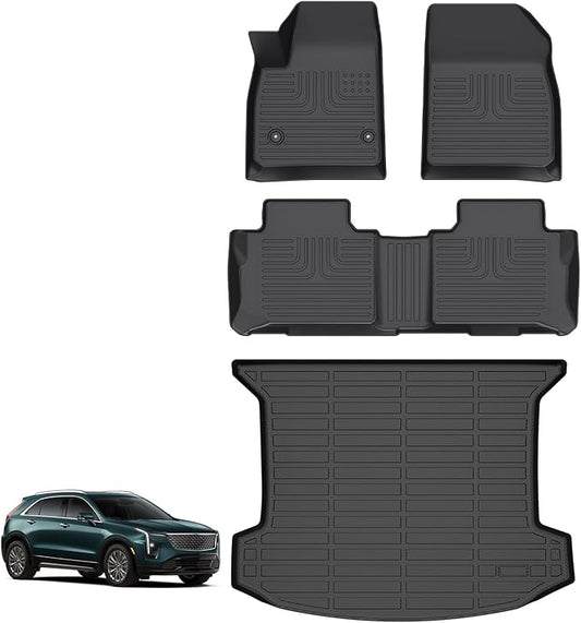 for XT5 Floor Mats 2017-2025, TPE All Weather Car Floor Mat Custom Waterproof Cargo Liner Accessories Full Set for XT5 Accessories 2017-2025