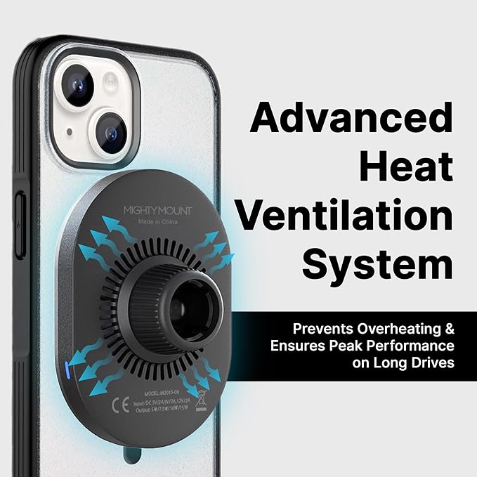 Wireless Car Charger Multi-Angle Adjustable Dashboard/Windshield Mount Smartphones, Magnetic Car Phone Holder, Fast Charging, Universal Dashboard Fit, Gifts for Mom