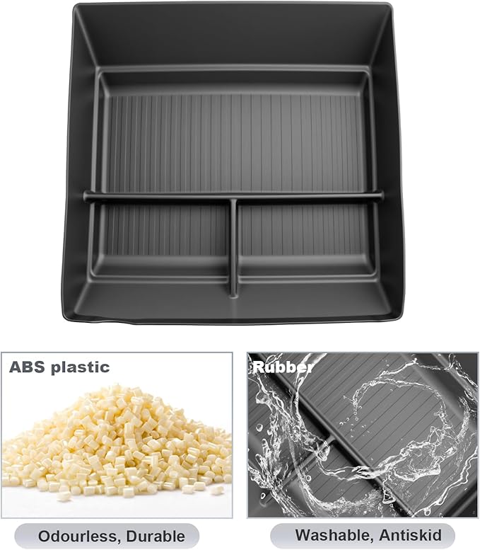 SKTU Upgrade for 2025 2026 Nissan Armada Accessories Center Console Organizer for 2025 2026 Nissan Armada Under Console Tray 2025 2026 Armada Lower Console Tray ABS Durable