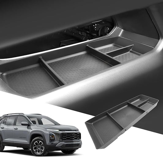 SXCY for 2025 2026 Chevrolet Equinox Center Console Organizer 2025 2026 Chevy Equinox Under Console Organizer Tray Equinox 2025 2026 Accessories Center Console Tray