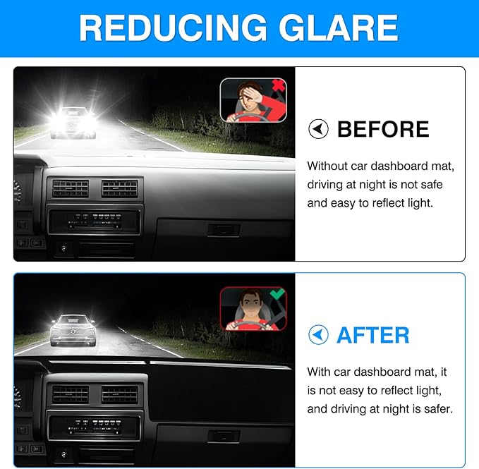 Autorder Dashboard Cover Mat for 1986-1993 Nissan Pathfinder D21 Accessories Dash Cover Upgrade Velvet Dash Mat Sunshade Glare UV Rays Protector