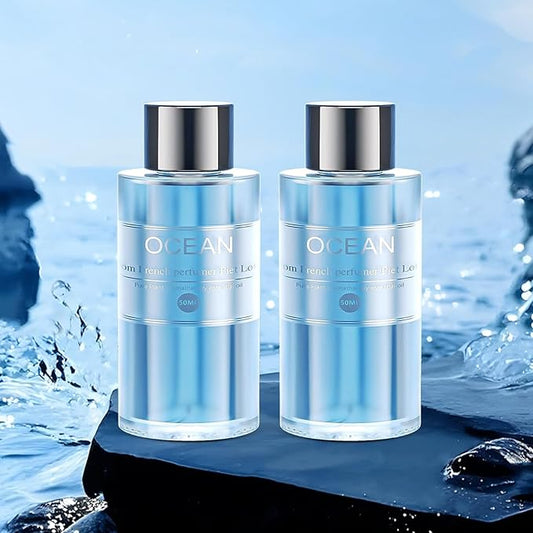 Amor Lyris 2 Packs Essential Oil Refill for Smart Car Air Freshener, 3.5OZ Car Diffuser Refill, Aromatherapy Perfume Refill Can be Used for 4-8 Months, Made with Natural Plant Extracts, Ocean NEW