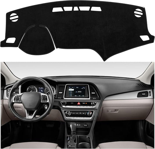 SPEEDWOW Dashboard Dash Board Cover Mat Carpet Compatible with 2015-2019 Hyundai Sonata