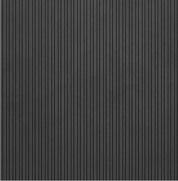 Ottomanson Heavy Duty Rubber Floor Mat – Non-Slip, Waterproof, Easy to Clean – Utility Rug for Entryway, Kitchen, Garage, or Patio – Stain Resistant, Hose Washable – 20" x 39", Black