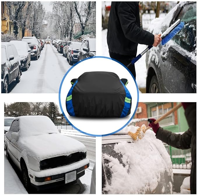 Avecrew Car Cover Waterproof All Weather for Automobiles, Outdoor Heavy Duty Full Exterior Covers for Sedans(178"-185")