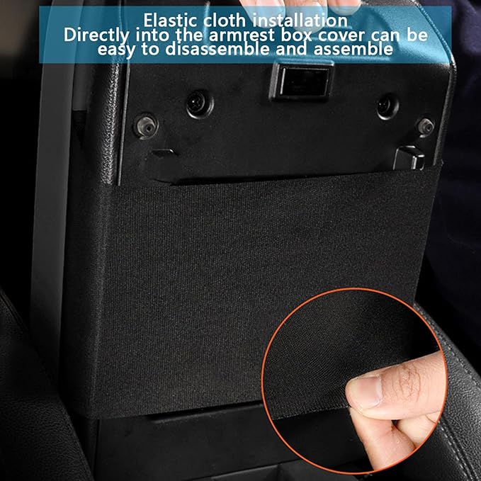 Upgrade Car Console Armrest Pad,Car Armrest Cushion with Comfortable Memory Foam,Premium Material Car Armrest Cover,Universal Car Center Console Pillow,Car Accessories(Black1)