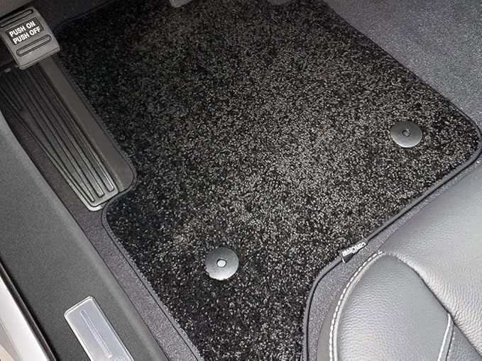 Tuxcover Custom Fit 2015-2019 Chevy Tahoe Car SUV Floor Mats, Front, 2nd Row, Rear, Heavy Cushion Ultramax, Asphalt Black