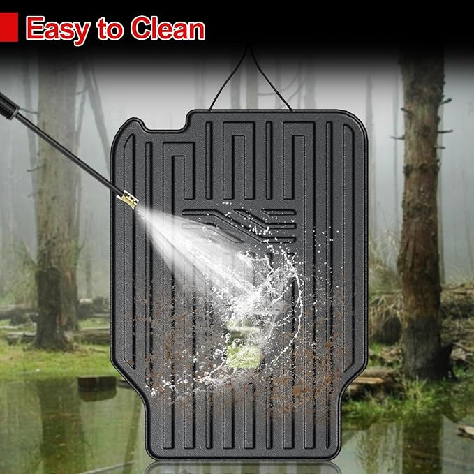 Kick Mats for 2020-2025 Ford Explorer, 2nd Row All-Weather TPE Seat Back Covers Backrest Mats for 2024 2025 Ford Explorer ST Accessories (7 Passenger Only)