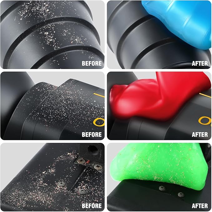 DNA MOTORING 3 Pack Car Cleaning Gels Auto Detailing Tools Cleaning Putty Car Interior Cleaner, Car Jelly Cleaner, Keyboard Cleaner, Car Cleaning Supplies Car Gifts for Men Women, TOOLS-00149