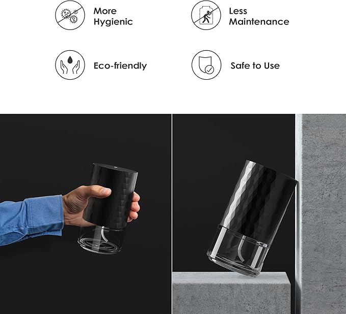 Airversa Waterless Diffuser Essential Oil 100mL Capacity Scent Air Machine for Home Aromatherapy Premium Metal Nebulizer Battery Operated 3 Mist Settings Timers Color Light AN5(Space Grey)