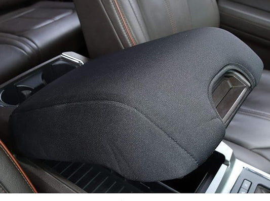 2mm Thick Neoprene Console Cover for Ford F150 F250 F350 F450 Expedition - Anti-Slip Armrest Protector, Pet Resistant