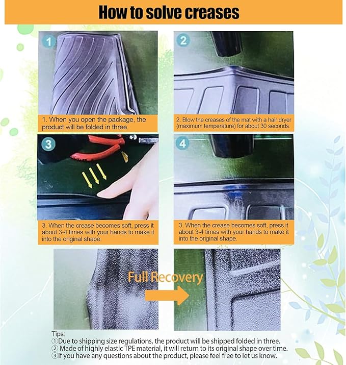 Sze Cargo Mat with Backrest Mats for Honda Pilot 2023 2024 2025 Trunk Mat TPE Seats Back Mat All Weather Cargo Liner for Honda Pilot Accessories (Cargo Mat+Backrest Mat)