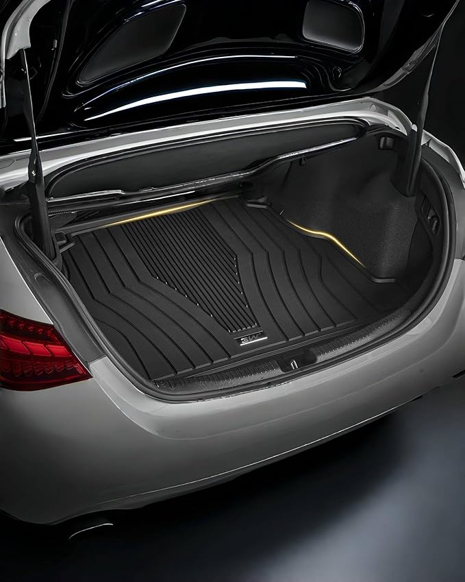 3W Trunk Mat for Mercedes Benz GLE 2020-2026 SUV, 350/43 AMG/450/53 AMG/580/63 AMG S Cargo Liner Heavy Duty All Weathe Custom Fit Trunk Liner for Benz GLE (Not Fit for Coupe)
