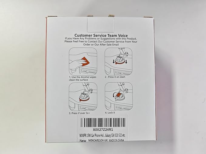 Wireless Car Charger, MOKPR 15W Auto Clamping Car Charger Dash Windshield Air Vent Phone Holder Compatible with iPhone 16 15 14/13/13 Pro/12 pro/12/11/X/8, Samsung S24/S23/S22