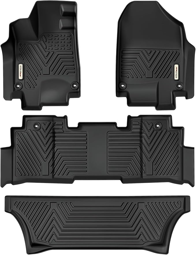 YITAMOTOR Floor Mats Fit for Honda Odyssey 2018-2026, All-Weather Floor Liners Set Custom Fit for Front 1st, 2nd & 3rd Row,Car Accessories Black