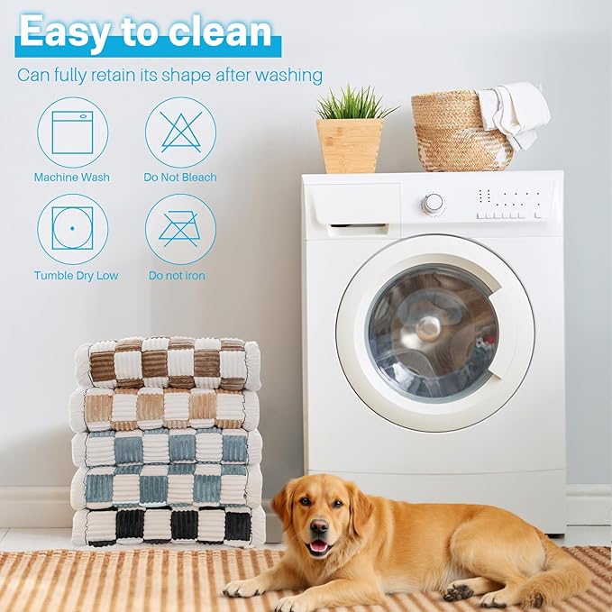 Dog Car Seat Cover for Back Seat, Dog Bed for Car, Fit for Backseat Extenders, Car Seat Protector, Nonslip Soft Durable for Cars Trucks and SUVs (Blue Grey and White, 23.6"*51")