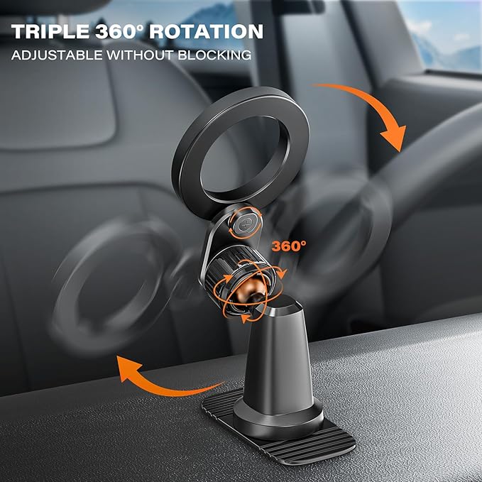 APPS2Car Compatible for Magsafe Phone Holder for Car - Designed for iPhone 17/16/15/14/13/12 Official Magsafe Case