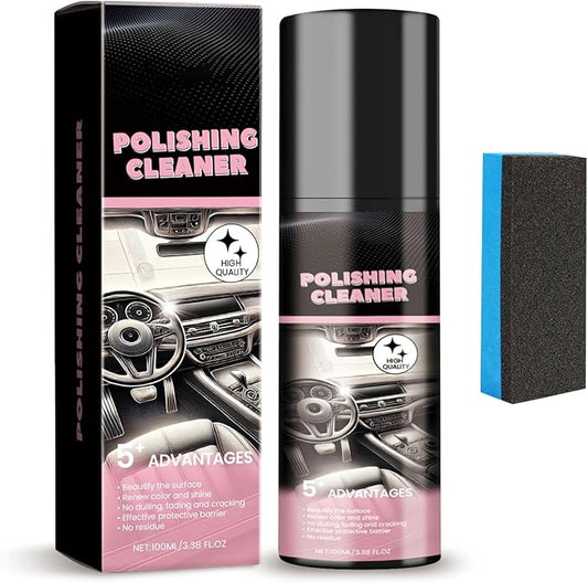 2025 New Car Interior Cleaner & Polish Detailer, All Purpose Car Cleaner, Effortlessly Cleans, Protects & Restores Gloss