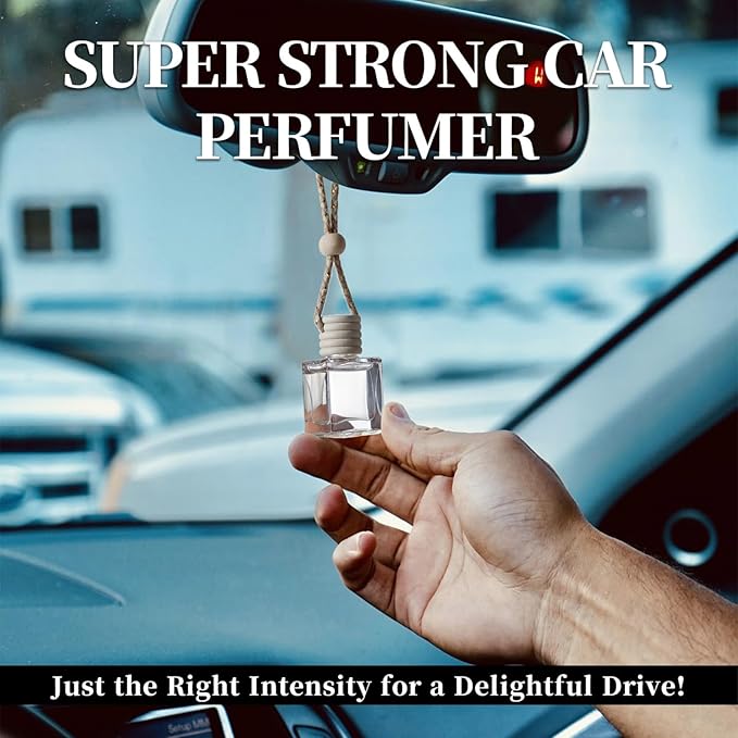 2- Pack Amber Sandalwood Car Air Freshener Hanging Long Lasting Car Scent Essential Oil Diffuser Car Perfume Inspired Fragrances for Men and Women by VUTOLLOSA