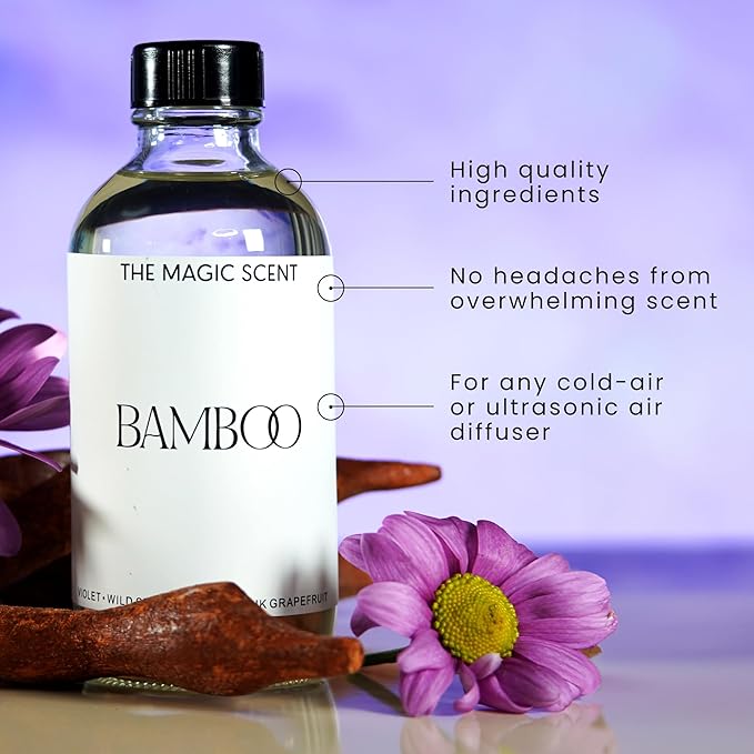 The Magic Scent Bamboo Diffuser Oil - Hotel & Home Luxury Scents Inspired by The Four Seasons, Bora Bora - Diffuser Oil Scents for Home Designed for Use in All Diffusers - 16.9 fl oz, 500 mL