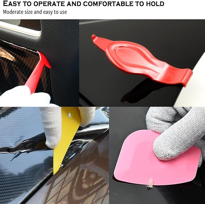 JIURUN 43 PCS Car Window Tint Kit, Vinyl Wrap Tool Window Tint Squeegee Tools Vehicle Glass Protective Film Installation Kit Automotive Window Film Tinting Kit