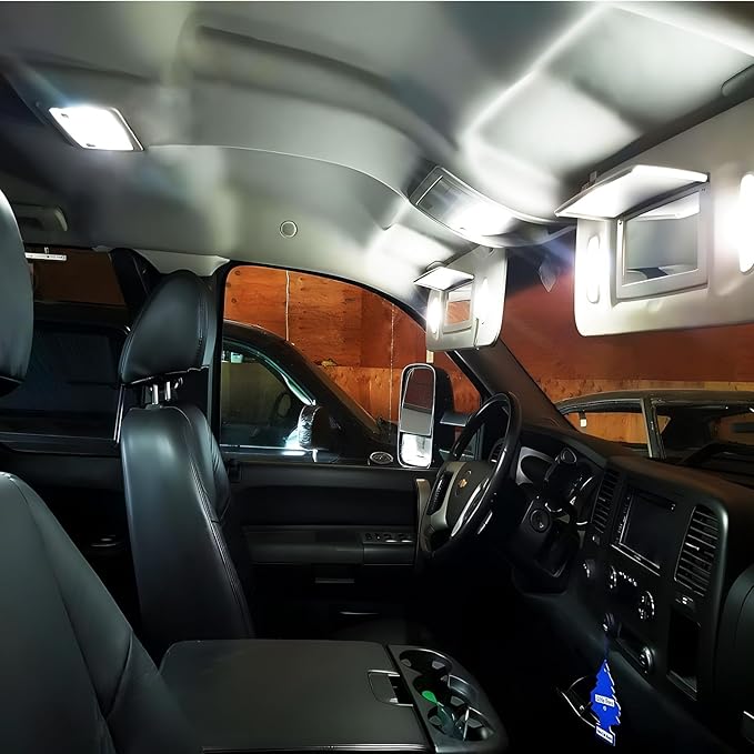 EASY EAGLE Super Bright LED Interior Lights, H11 High Low Beam, 14 Pcs Light Bulbs Combo for Chevy Silverado 2007 2008 2009 2010 2011 2012 2013 All Models