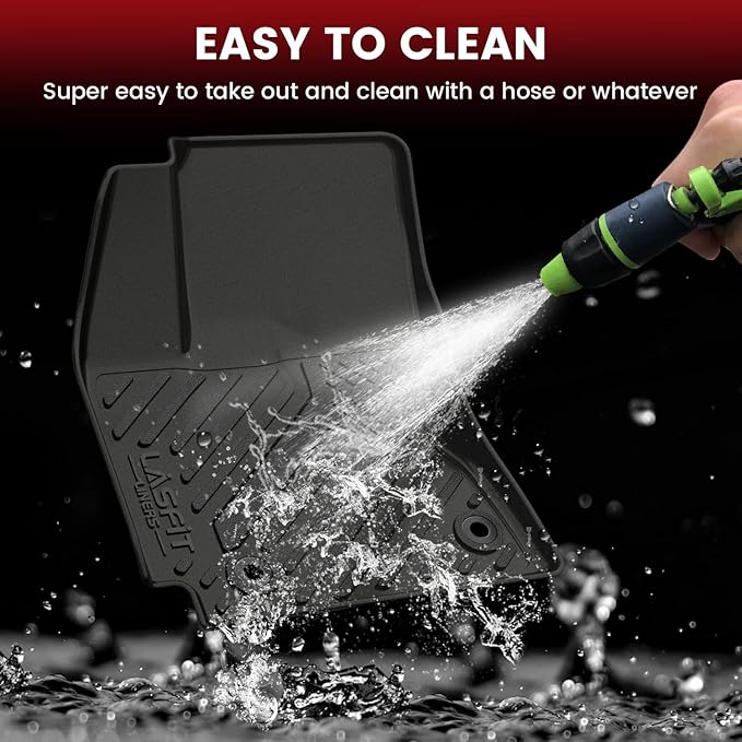 LASFIT Floor Mats for Toyota Corolla Sedan 2014-2019, All Weather TPE Custom Fit Car Liners for Toyota Corolla Accessories 1st & 2nd Row Car mats, Easy to Clean, Odorless, Black