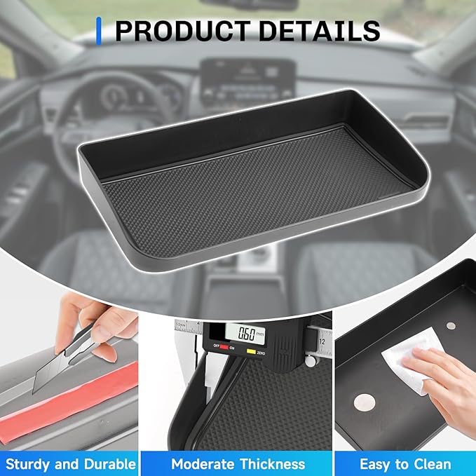 SXCY for 2022-2024 2025 Mitsubishi Outlander Screen Back Organizer [Not for Outlander Sport] 2023 2024 2025 Outlander Dashboard Tray 2023 2024 2025 Outlander Accessories Screen Back Tray