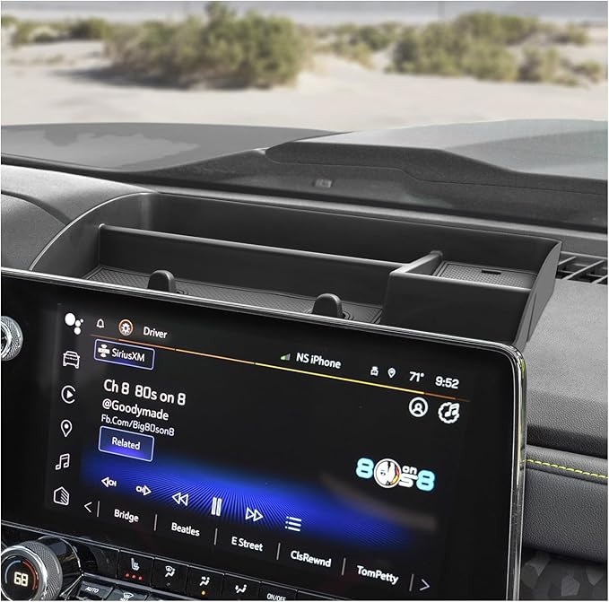 SXCY for 2023-2025 Colorado [WT/Trailboss] Canyon [Elevation] Center Console Organizer Chevy Colorado 2023-2025 Dashboard Screen Back Organizer 2024 2025 GMC Canyon Elevation Accessories