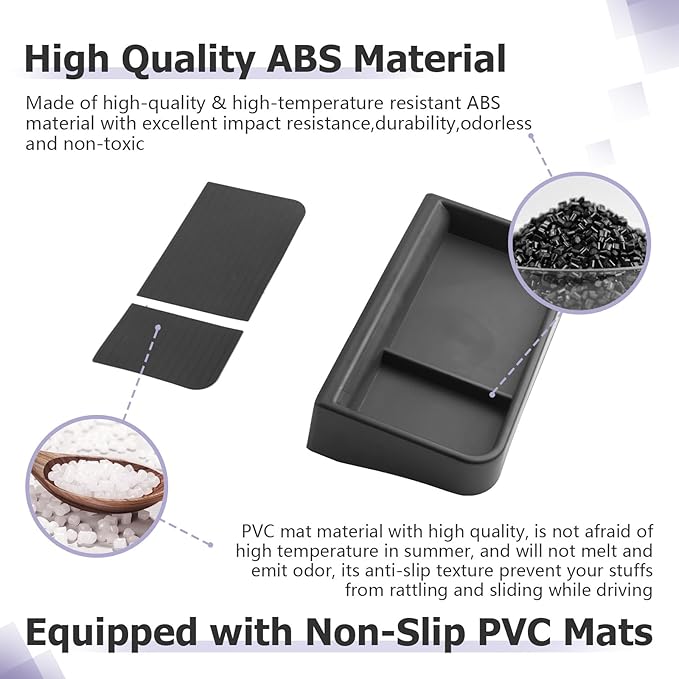 LUWU for 2025 Explorer Dashboard Storage Tray 2025 Ford Explorer Active/ST-Line/Platinum/ST 13.2-inch Behind Screen Organizer Center Console Display Box Dash Tray Explorer 2025 (Only for 13.2" Screen)