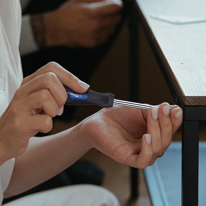 CARTMAN 152-Piece Basic Household Hand Tool Set,with Toolbox Storage Case, All Purpose Home Tool Kit Includes Essential Tools for Office College Repairs Blue