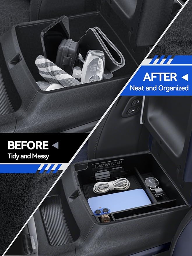 for Carnival Center Console Organizer 2025 2026 Kia Carnival (LX/LXS/EX/SX/SX Prestige) Accessories Armrest Tray Middle Storage Box Insert Container Durable ABS Plastic