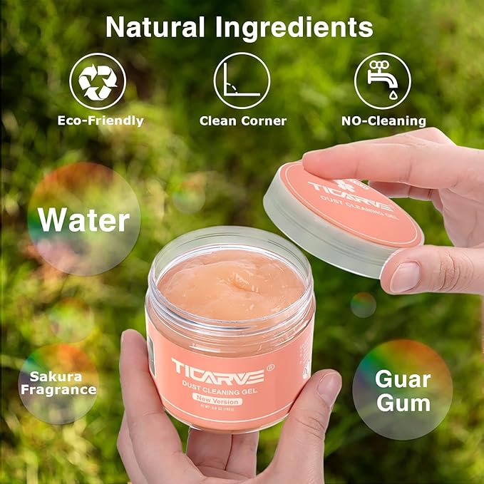 TICARVE Cleaning Gel for Car Detail Putty Car Vent Cleaner Putty Gel Detail Auto Tools Car Interior Cleaner Cleaning Mud for Car and Keyboard Cleaner Slime 2024 Upgrade
