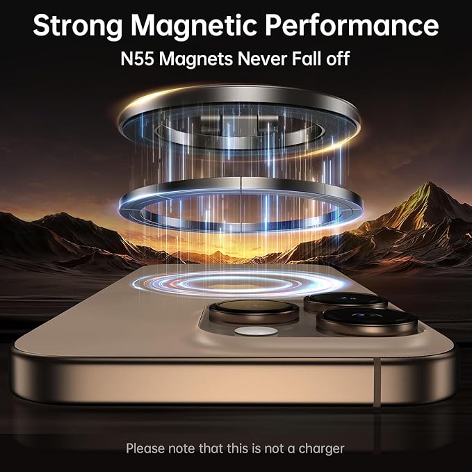 Syncwire Fits MagSafe Car Mount for Car Dash&Tesla Screen[All-Metal] Magnetic Phone Holder, [Flexible Three-axis]360° Rotation Car Mount Strong Magnets Car Phone Holder for iPhone 17 16 15 14 Pro Max