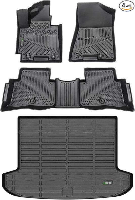 ANBINGO®Floor Mats & Cargo Liner for 2016-2021 Hyundai Tucson,2016 2017 2018 2019 2020 2021 Hyundai Tucson All Weather Protection TPE Anti-Slip Automotive Full Set Custom Car Mats Accessories - Black
