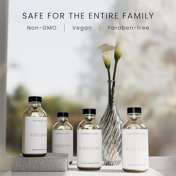 The Magic Scent Whitewood Diffuser Oil - Hotel & Home Luxury Scents Inspired by 1 Hotel Miami, Compare to My Way Diffuser Oil Scents for Home, Designed for Use in All Diffusers - 16.9 fl oz, 500 mL