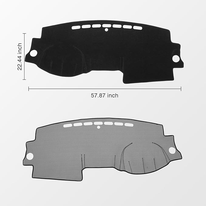 KUST Car Dash Cover for Honda CR-V CRV 2007 2008 2009 2010 2011 Non-Slip Dashboard Cover Interior Accessories for CRV Custom Fit Dash Mat Sunshade Windshield No Glare Black