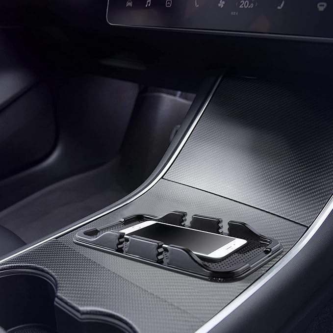 Anti Slip Gel Pad Phone Holder for Car, Removable and Reusable Anti Slip Dashboard Pad with Heat Resistant and Damage Free Sticky Gel Pads for Sunglasses, Keys, Coins and More (7.3" x 4.2")